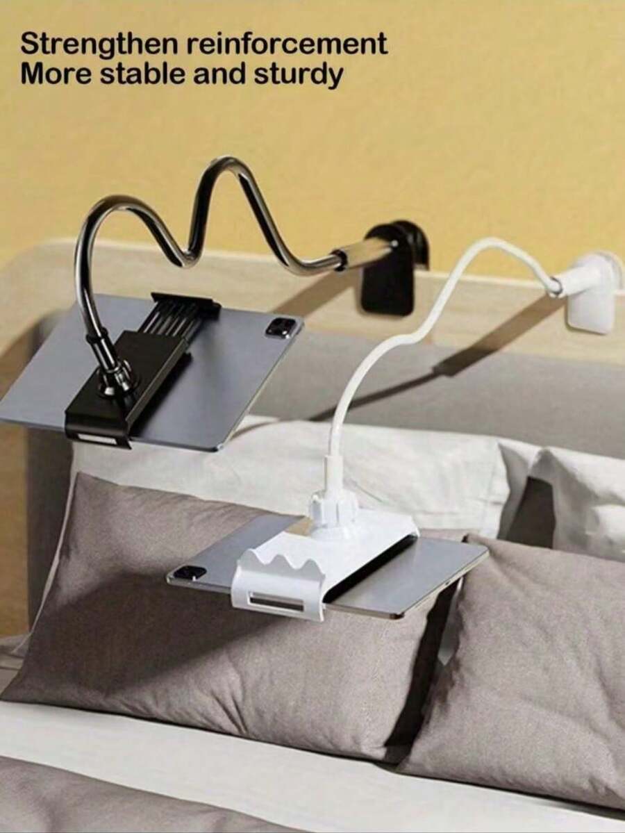 360° Rotating Tablet Mobile Phone Holder Spiral Base Slouchy Holder Mobile Phone Tablet Bedside Holder Bed Slouchy Holder Compatible With IPhone, Android Phone, Gift For Birthday, Family, Friends 360 Degree Rotating, Bed Slouchy Stand 360° Rotation