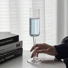 2/6 件欧式优雅高脚酒杯，高端果酒、鸡尾酒、红酒、香槟酒杯 - 透明 - 查看 8