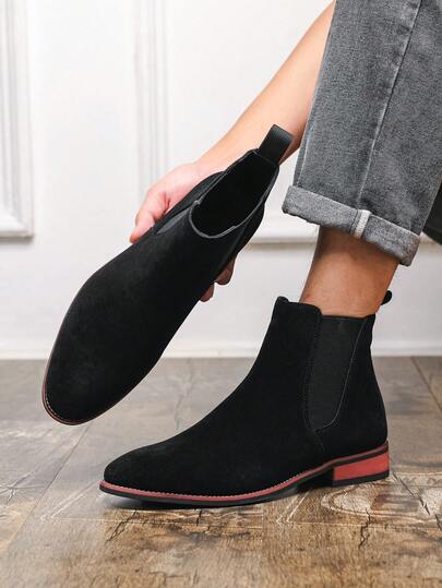 Nuevas botas casuales para hombre hechas a mano, botas de tobillo de cuero suaves y cómodas, zapatos planos antideslizantes y resistentes al desgaste para ir al trabajo, senderismo, caminar