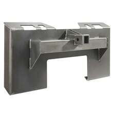 Heavy-Duty 1/4 Inch Skid Steer Quick Attachment Plate With 2.28 Inch Receiver – Versatile Heavy Equipment Accessory For Easy Implement Changes - Black - View 1