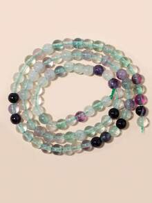 Cuentas de piedras naturales, cuentas sueltas de obsidiana, jade birmano, ojo de tigre, redondas y lisas, piedras preciosas de curación de energía para hacer joyas, pulseras y collares DIY