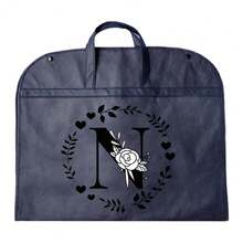 1个防尘衣物袋，防水衣物保护套，时尚26字母印花衣柜收纳袋，悬挂式衣橱整理袋，适合返校季、情人节和生日送给男友/女友的礼物 - 藍色 - 查看 23