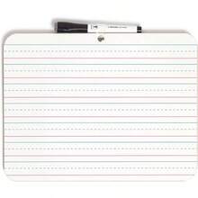 Dry Erase Lap Board, Double Sided, 9x 12 Inches, Dry Erase Marker Included, Small White Board, 1 Count