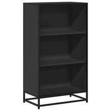 Libreria Larryhot nera 60x35x107,5 cm in legno ingegnerizzato, resistente e durevole, facile da montare, stile decorativo, adattA, Per riporre soprammobili, statuette, libri, piccoli oggetti, ecc. - nero - Visualizzare 2