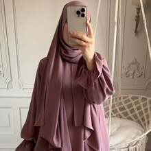 1pc Hijab Nida Fabric, Skin-Friendly & Breathable, Suitable For Women To Wear Casually In Any Occasion, Abaya