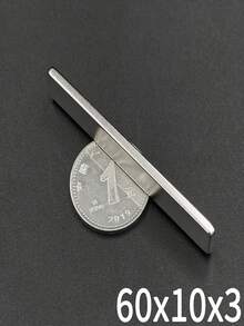 Nam châm hình chữ nhật 100x10x3mm - Có nhiều kích cỡ, phù hợp cho lắp đặt công nghiệp, sắp xếp nhà cửa, quản lý văn phòng, treo biển hiệu và cố định bề mặt kim loại. Thiết kế phẳng dài giúp tăng diện tích bám dính, tăng cường độ ổn định và khả năng chịu lực. Từ tính, độ bám dính chắc chắn và có thể tái sử dụng. - Bạc - Xem 8