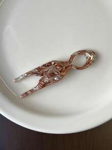 1个复古法式极简鱼形发夹，优雅法式发髻固定器，多功能U型发饰，适合日常佩戴和节日礼物，发饰，发夹，头部饰品 - 彩色 - 查看 15