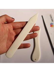 Finego 1pc/6pcs Genuine Bone Folder Scoring Folding Creasing Origami Paper Creaser Crafting Scrapbooking Tool For DIY Handmade Leather Burnishing Bookbinding Cards And Paper Crafts