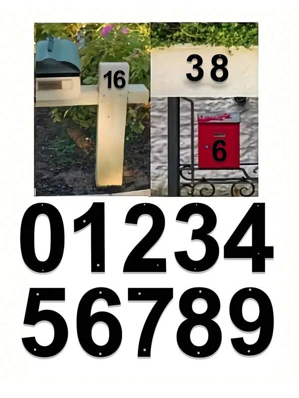 1pc Modern 0-9 Number Metal Wall Art, Home Address Metal House Number, House Garage Door, Outdoor Mailbox Number, Wall Decoration, Suitable For Home Entrance, Porch, Shop, Cafe, Garden, Courtyard Villa, Office, Outdoor Use, Wedding, Birthday, Housewarming, Halloween, Christmas And Thanksgiving, Ideal Decorative Gift