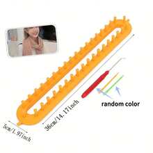 1 套针织机套件：DIY 针织板织机、围巾针织机、缝纫配件 - 易于使用、富有创意、手工制作