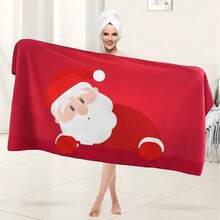 1 Toalha de Banho com Tema Natalino Elegante. Altamente Absorvente, Ultra Macia e Leve. Acessório de Banheiro. O Presente Perfeito para o seu Parceiro e Imprescindível para o Banheiro de sua Casa. Toalhas de Banho para Salão de Beleza, Hotel, Esportes, Essenciais Domésticos, Toalha, Cuidados com a Pele