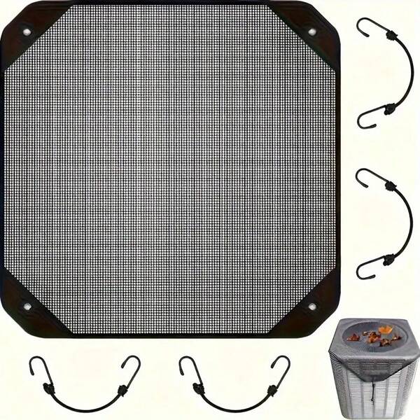 Durable Outdoor Air Conditioning Cover, Waterproof Fabric, Windproof Design, Dustproof And Cold Air, Grid Breathable