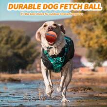 3 Peças Bolas de Mastigação de Borracha Durável - Brinquedos Interativos para Cães Médios, Limpeza Dental e Diversão, Brinquedos de Bola para Cachorro