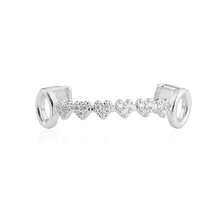 2pcs Hip Hop  Fashion Gold Teeth Micro Inlaid Heart Full Diamond Teeth Set Daily Street Personality Rap Accessories Suitable For Men And Women Daily Wear Exquisite Halloween Christmas Thanksgiving Holiday Gifts Birthday Gifts - Bạc - Xem 9