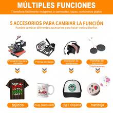 Plancha Sublimadora Control Digital Manual Sublimación29x38 - Negro - Ver 4