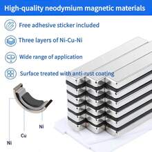 Nam châm hình chữ nhật 100x10x3mm - Có nhiều kích cỡ, phù hợp cho lắp đặt công nghiệp, sắp xếp nhà cửa, quản lý văn phòng, treo biển hiệu và cố định bề mặt kim loại. Thiết kế phẳng dài giúp tăng diện tích bám dính, tăng cường độ ổn định và khả năng chịu lực. Từ tính, độ bám dính chắc chắn và có thể tái sử dụng. - Bạc - Xem 4