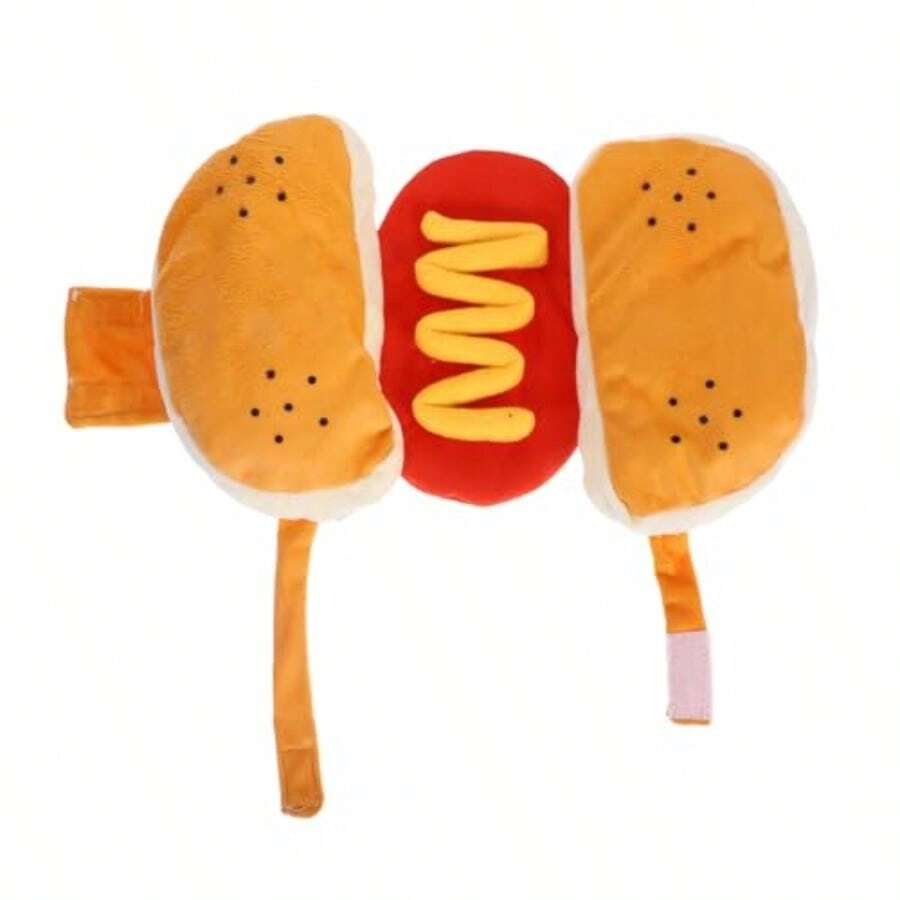 YARNOW Disfraz Divertido y Cálido De Perro Hot Dog para Mascotas Ropa Acogedora para Perros y Gatos S para Fiestas y Ocasiones Especiales - coloresvariados - Ver 1
