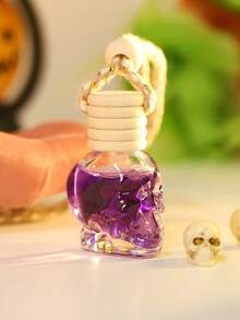 1 Stück Totenkopf-Duftkerze mit individueller Duftauswahl, Autoduft, Raumduft, Schrank, Toilette, personalisiertes Ornament, leicht, praktisch, Festivalgeschenk, natürlicher, einzigartiger Duft, Lufterfrischer, schnell frisch, langanhaltend, Duft bis zu 60 Tage