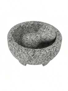 IMUSA USA Granite Molcajete Spice Grinder 6-Inch, Gray