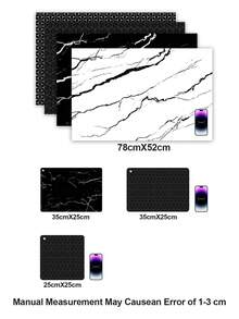 硅胶电磁炉保护垫 30.8x20.5 英寸（厚度：0.4 毫米） - 耐热防滑炉灶罩，适用于日常烹饪、台面防刮、防溢且易于清洁 | 适用于洗碗机的耐用垫子，适用于厨房、租房者、礼物创意（适合电磁炉）