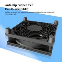 1 pezzo Ventola USB con regolazione a 3 velocità. La ventola del computer è silenziosa. La ventola di alimentazione a 5V è dotata di un regolatore di velocità, adatta per il raffreddamento di dispositivi come router, TV box, ricevitori, ecc. Supporta la regolazione della velocità.