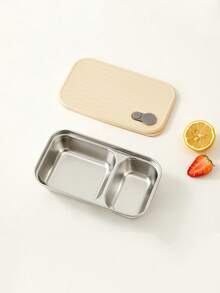 1 قطعة صندوق غداء من الفولاذ المقاوم للصدأ 304 بسعة 600 مل/650 مل مع غطاء، حاوية تخزين طعام سلطة الفواكه محمولة، صندوق بنتو كبير السعة محكم الإغلاق ومقاوم للتسرب، قابل للتكديس، صندوق تخزين طعام للثلاجة، آمن للغسالة الآلية، مناسب لاستخدام الطلاب والبالغين في المدرسة والمكتب والتخييم والنزهات والسفر