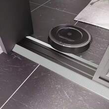 1 件 90 厘米/35.43 英寸车门槛坡道、自粘橡胶门坡道、轮椅和滑板车门槛坡道、可调节和可切割的电动轮椅坡道，适用于门口、路缘、清扫车、电动滑板车、浴室