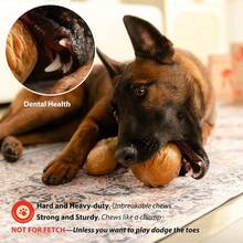 Willjoy Dog Chew Toys For Aggressive Chewers, Tough Dog Toys For Aggressive Chewers, Pine Wood And Nylon Indestructible Dog Toy, Bacon Flavor Large Dog Toys To Keep Them Busy - 2個裝 RollBalls - 查看 5