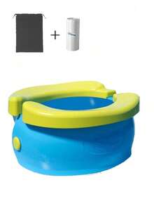 Tragbare faltbare Toilette für Notfall-Camping und Wandern, aus ABS-Kunststoff-Material, multifunktionale Aufbewahrungsbox als Notfall-Autotoilette für Erwachsene, empfohlen für Autofahrten. Reiseaccessoires mit Aufbewahrungstasche und 20 Stücke auslaufsicher Kotbeuteln.