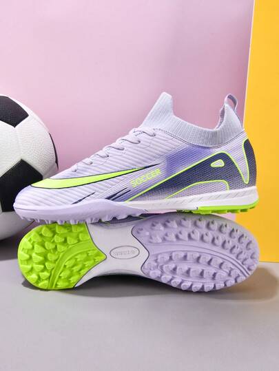 1 Pair Unisex Football/Soccer Shoes, Studded Cleats, Campus Style Student Training Shoes, Low-Top, Suitable For Artificial Turf, Hard Court, Indoor Training Field, Men's Professional Sports Shoes, Team Football/Rugby Shoes, Front Lace-Up, Non-Slip Rubber Sole, TF Short Studs, Lightweight High-Performance Anti-Slip Design, High-Top Professional Football Boots, Popular Factory Direct , Women's Soccer Shoes