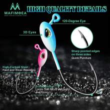 MAFIMOEA 20/25/30 piezas Anzuelos de pesca de colores, anzuelos de pesca compatibles con varios cebos de gusano, adecuados para black bass, trucha, bagre - Pesca de agua dulce y salada