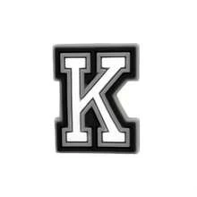 Móc khóa giày cao su mềm hình chữ cái và số, Phụ kiện trang trí tự làm phù hợp cho học sinh trở lại trường, Quà tặng bạn bè, Trang trí hoa giày guốc rỗng, Thường ngày đa năng, Ý tưởng quà tặng phụ kiện giày - Đen và trắng - Xem 39