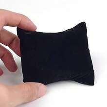 1/2/3/5/7/8/10/12/15 Buah Bantal Beludru untuk Gelang, Jam Tangan, dan Gelang, Cocok untuk Pajangan Perhiasan Jam Tangan dan Gelang - Hitam - View 10