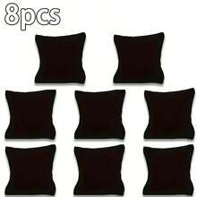 1/2/3/5/7/8/10/12/15 Buah Bantal Beludru untuk Gelang, Jam Tangan, dan Gelang, Cocok untuk Pajangan Perhiasan Jam Tangan dan Gelang - Hitam - View 16