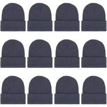 Women Beanie Hat - Dark Grey - View 1
