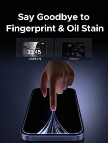 UGREEN 2 件装钢化玻璃手机屏幕保护膜黑边适用于 17 Air Pro Max - 無色 - 查看 7