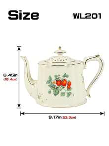 1 Peça Bule de Cerâmica Único, Bule com Desenho de Morango, Adequado para Casa, Clube, Casa de Chá, Reunião