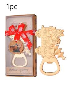 1/4pcs Christmas Bottle Opener, Christmas Gift, Snowman, Christmas Tree, Snowflake Christmas Gift Car Bottle Opener