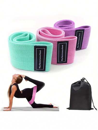 Yogamotståndsband, bärbar fitnessutrustning, för helkroppsträning, stretching av rumpa, ben och armar, yoga- och pilatesträning hemma, gym- och utomhusträning, lämplig för muskelstretching, träning, utmärkt för flexibilitet och rörlighet