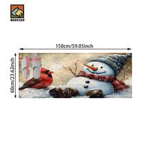 1 pezzo Tappetino antiscivolo per il bagno con motivo di luci di Natale e regali, realizzato in materiale simil-cachemire, con decorazione in pelliccia, adatto per bagni, ingressi, cucine e altre occasioni, lavabile in lavatrice, decorazione natalizia, può essere regalato - Multicolore - Visualizzare 17