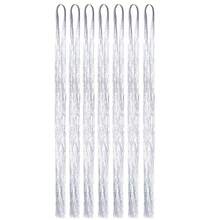 Tóc nối kim tuyến lấp lánh hình tiên nữ, tóc nối kim tuyến lấp lánh chịu nhiệt, thích hợp cho tiệc Giáng sinh, năm mới - Bạc - Xem 8