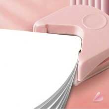 1pc R4 Round Corner Punch Tool, Suitable For Laminated Cards, Cardboard, Scrapbooks And DIY Crafts - 4mm Peach, White, Green, Blue, Black Manual Paper Cutter - Perfect For Photo Card Making, Office And School Paper Craft Punching