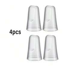 4 peças/Conjunto de Tampas Despejadoras de Garrafa de Plástico Transparente, Tampas de Bico Universal para Garrafas de Vinho, Acessórios de Ferramentas de Cozinha - Multicolorido - Visão 10