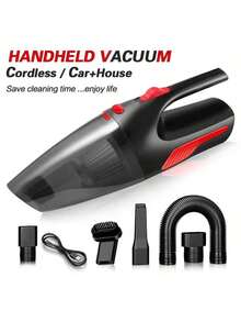CascadeVac Au Wireless Black Strong Suction Dual Purpose Vacuum Cleaner For Home And Car