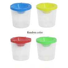 1/2/5pcs Set, Spill-Proof Painting Cups Without Painting Brushes, Multicolor Plastic Cups Suitable For DIY Painting Crafts