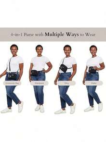 Baggallini Triple Zip Small Crossbody Bag - 白色 - 查看 11