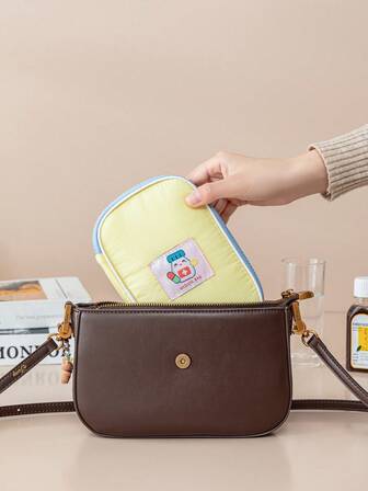 Nylon Medical Bag, Soft & Portable Medicine Storage Pouch, Travel First Aid Kit, Multi-Functional Handheld Emergency Bag