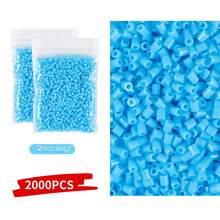 2000 piezas/Paquete Cuentas de fusión mini de 2.6mm Pixel Puzzle Cuentas de hierro para niños Cuentas de fusión DIY Regalo de alta calidad hecho a mano Juguetes educativos