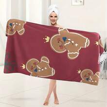 1 Toalha de Banho com Tema Natalino Elegante. Altamente Absorvente, Ultra Macia e Leve. Acessório de Banheiro. O Presente Perfeito para o seu Parceiro e Imprescindível para o Banheiro de sua Casa. Toalhas de Banho para Salão de Beleza, Hotel, Esportes, Essenciais Domésticos, Toalha, Cuidados com a Pele