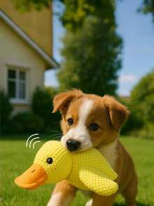 1 pezzo Simpatica bambola di anatra che fa rumore - Giocattolo per cani con suono | Giocattolo confortante a livello emotivo, morbido e rilassante universalmente adatto per gatti e cani | Oggetto di intrattenimento self-entertainment per cani contro la noia, addestramento interattivo, dentizione e pulizia, compagno e intrattenimento per animali domestici, adatto per cani di piccola e media taglia | Accessorio raccomandato dai proprietari di animali domestici come fedele compagno